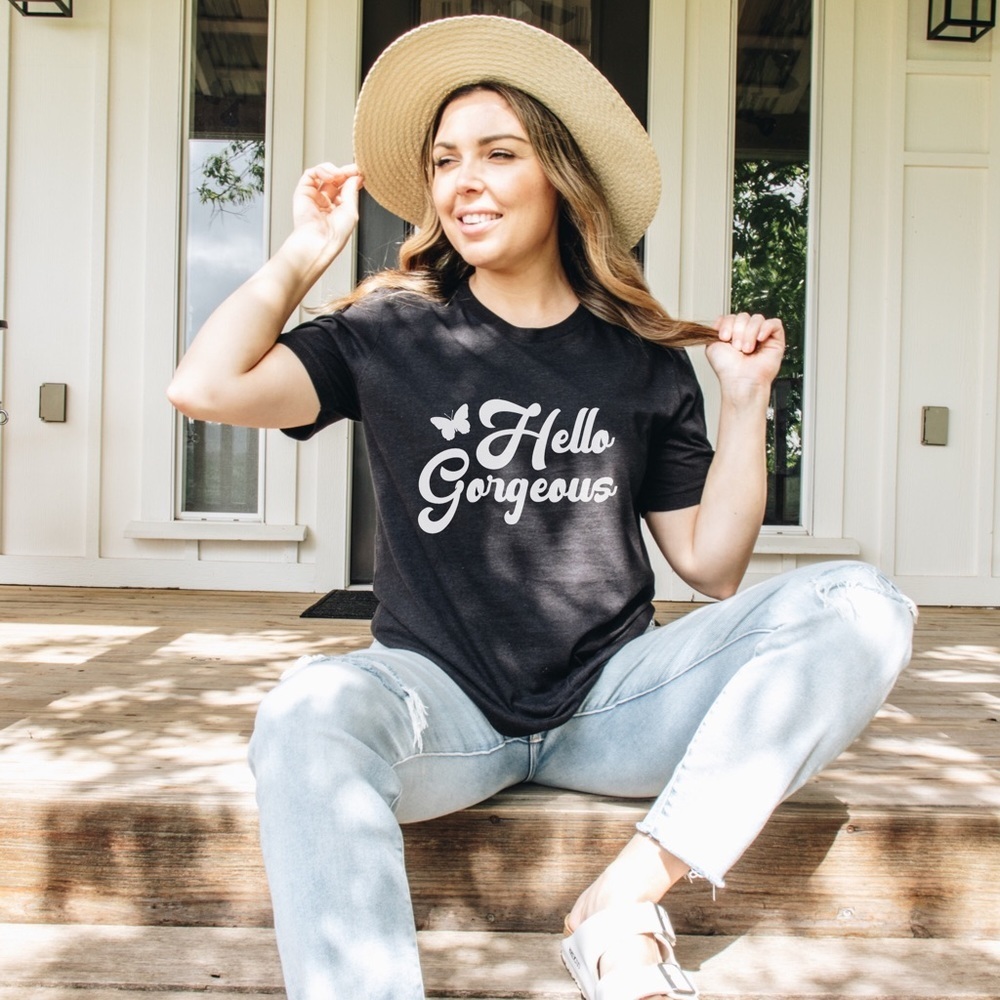 Be Exactly That “Gorgeous” In This Relaxing 100% Cotton Tee Shirt.